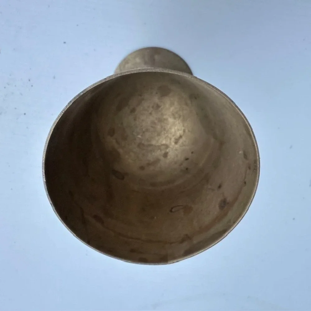 Vintage Interpur Brass Goblet‎ Chalice Shabby Chic Rustic Decor